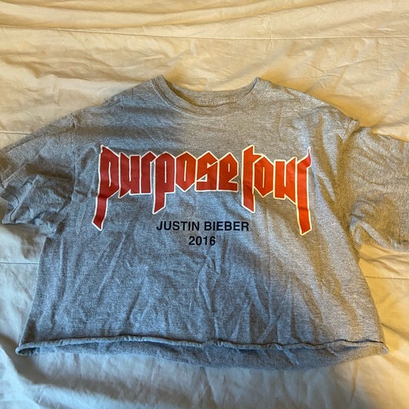Cropped purpose tour shirt - Picture 1 of 2